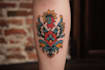 make old school style tattoo design