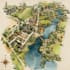 draw map illustrations, site plans and master plan