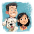 draw christmas cartoon caricature