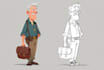 draw character design in sketch