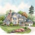 create a custom digital watercolor house portrait