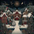 create a beautiful illustrated christmas card