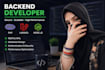 develop backend using PHP laravel and node js
