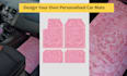 design your own personalised car mats patterned
