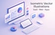 create isometric vector illustrations for your website, saas