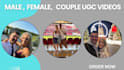 create a male ugc spokesperson video for facebook, instagram, your website