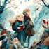 create illustrated fairytale book cover