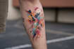 custom an abstract black tattoo design