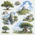 draw fantasy environment, landscape design