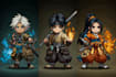 make a pixel art avatar and portrait