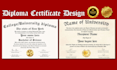 do diploma certificate, degree, or award certificates designs