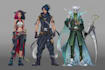 draw your cyberpunk or final fantasy game character art