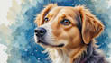 draw watercolor pet portrait