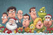 draw christmas cartoon caricature