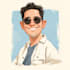 make cartoon caricature, avatar