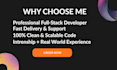 do website development as full stack web developer, backend frontend developer