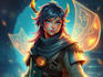 design fantasy character portrait