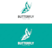 do a awesome butterfly logo with free source file