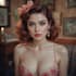 do retro bombshell pin up art