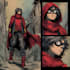 do a superhero comic illustration
