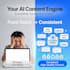 design an ai content creation system for text, image, and video