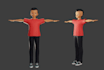 create a custom 3d vrchat avatar anime humanoid model for vtubing