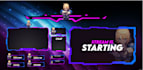 design a custom twitch overlay, stream package, and obs graphics