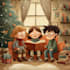 draw christmas cartoon caricature