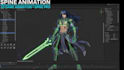 make animation in spine and animation in spine pro