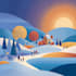 create festive holiday christmas design illustration