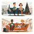 create festive holiday christmas design
