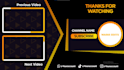 do youtube outro end screen, end card, ending or lower thirds