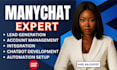 fix many chat automation manychat ai CRM manychat chatbot shopify wordpress n8n