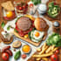 create and mouth food poster art