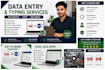 do data entry, typing work, and retyping professionally