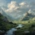 do fantasy background and landscape