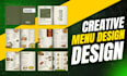 design a premium menu for cafe and restaurant