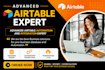 setup airtable, airtable database, airtable automation, as an airtable expert