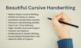 handwrite your text in beautiful cursive style