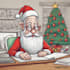 draw a christmas cartoon caricature