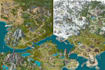 draw unique isometric map illustration flat design 2d isometric map