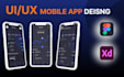 create mobile app ui ux design or web app ui ux design, ai chatbot design