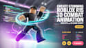 create stunning roblox r6 r15 3d combat animation with vfx and 3d game script