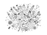 create a hand drawn doodle illustration