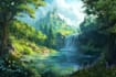 design stunning fantasy landscape