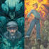 do a superhero comic, comic art, comic cover art