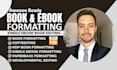 do book formatting for amazon kdp, paperback formatting, kindle ebook formatting