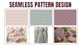 design repeat seamless pattern for fabric and packaging