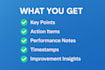 create professional call summaries and performance reports