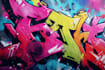 manually design graffiti street art